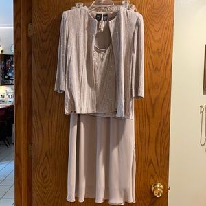 Three piece jacket, tank and skirt